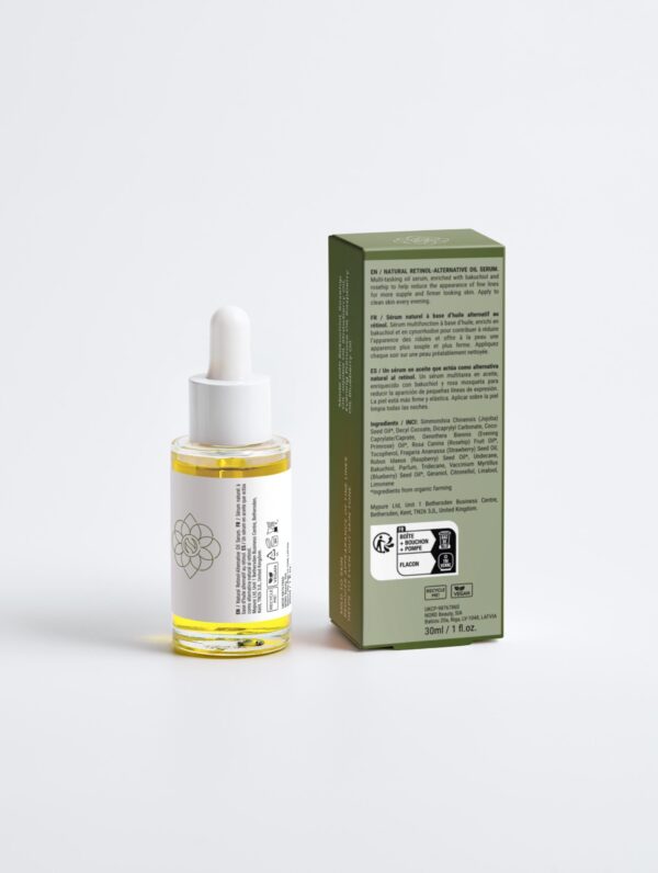 Natural Retinol-Alternative Oil Serum Box Back - Noona and Co